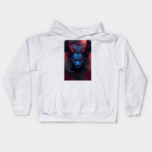 Beautiful devil girl Kids Hoodie